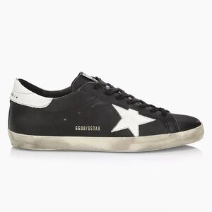 Golden Goose Super-Star Distressed Leather Sneakers | Size 44 (11 M)